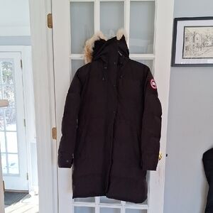 Canada Goose Black Parka with Fur Trim